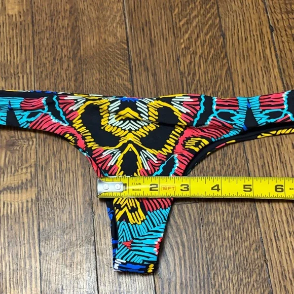 L*Space Colorful Patterned Itsy Bikini Swim Bottoms - Picture 5 of 6